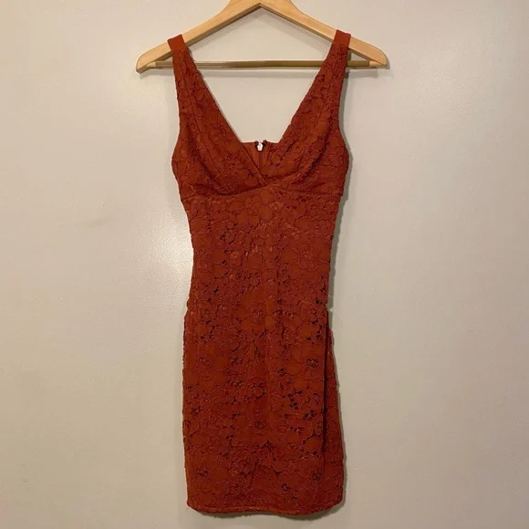 Topshop | Dresses | Topshop Burnt Orange Dress | Poshmark